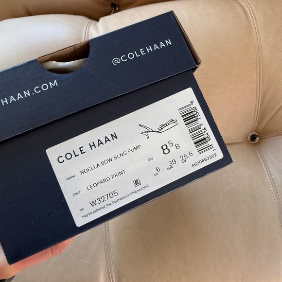 Cole Haan | Noella Bow Slingback Pumps in Leopard Print - Picture 2 of 5